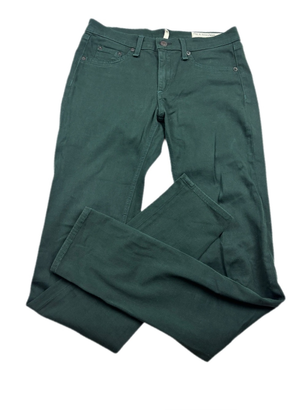 Rag & Bone Skinny Leggings Jean Pants Green Size 28